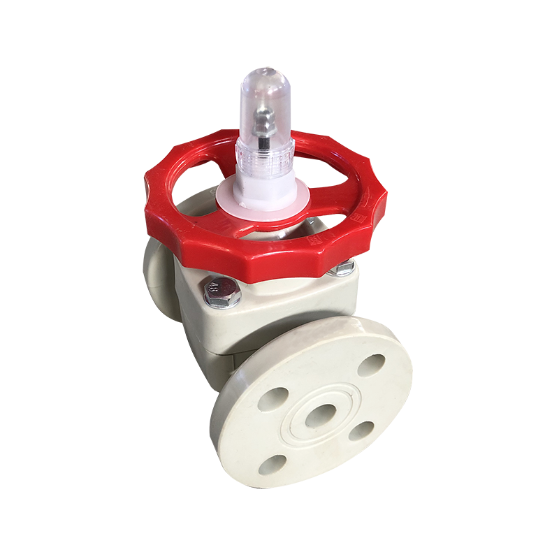 PPH法蘭(lan)隔膜閥(fa)